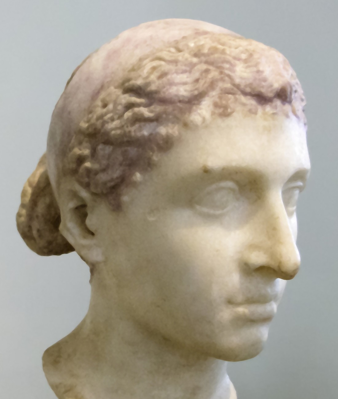 Ancient marble bust identified as Cleopatra VII