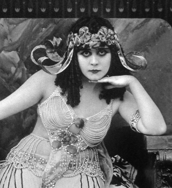 Theda Bara portraying Cleopatra in the 1917 film